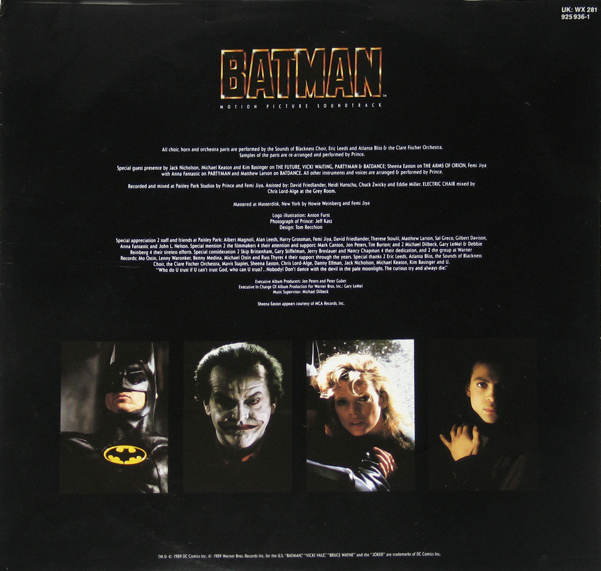 High Resolution Photo #2 prince batman sheena easton